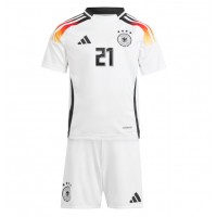 Camisa de time de futebol Alemanha Ilkay Gundogan #21 Replicas 1º Equipamento Infantil Europeu 2024 Manga Curta (+ Calças curtas)